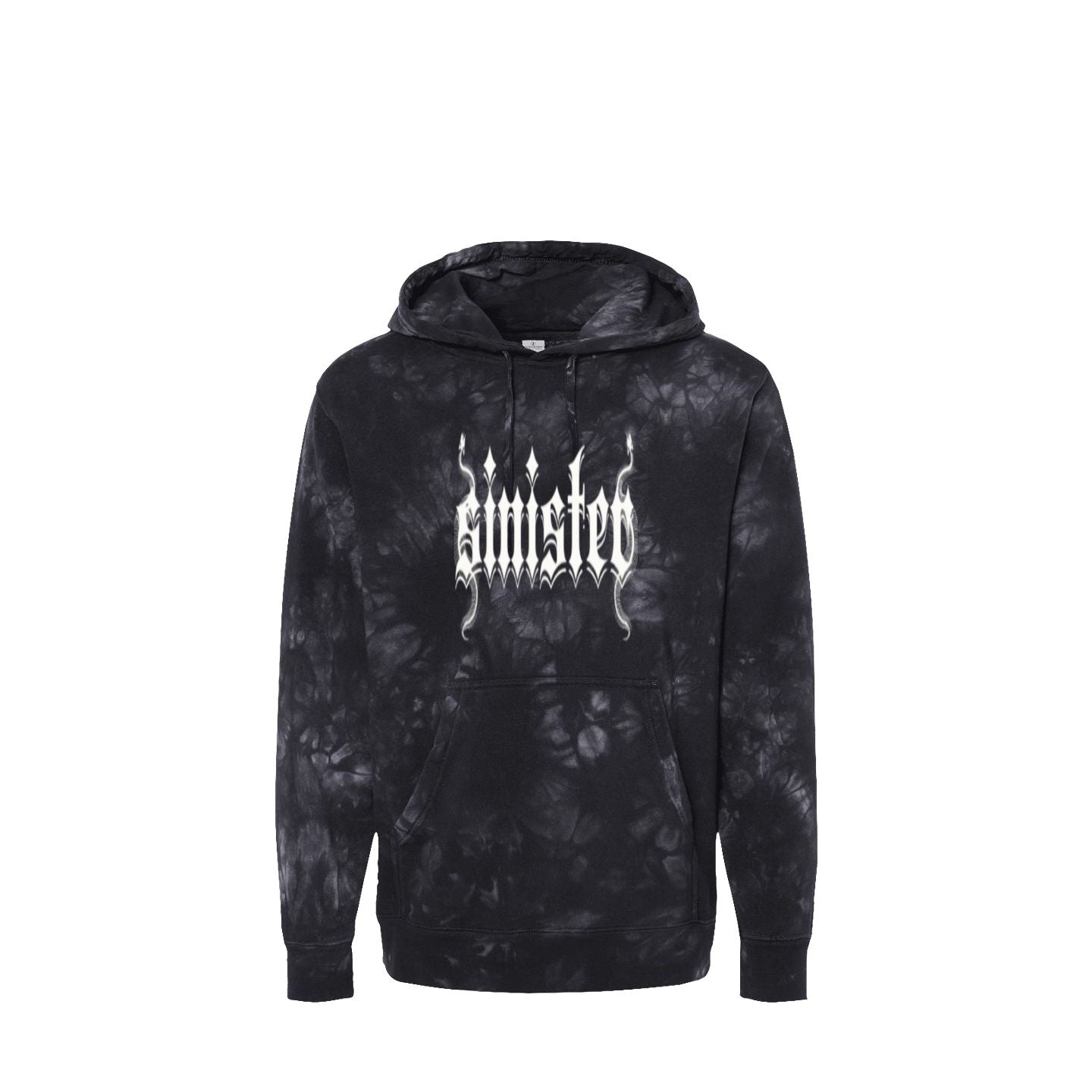 Sinister Male Clothing - Tie Dye Black Hoodie