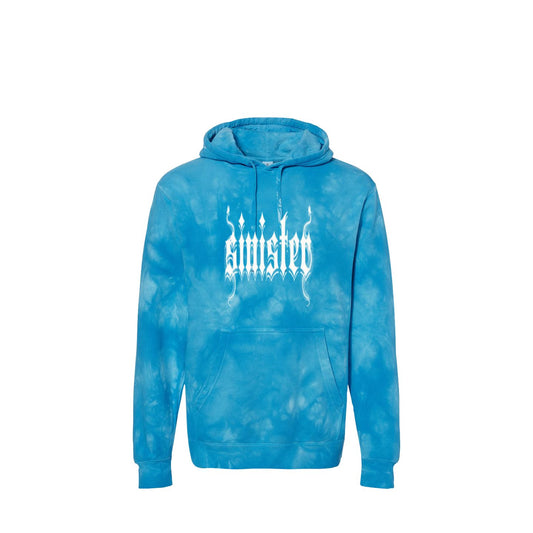 Sinister Male Clothing - Tie Dye Aqua Blue Hoodie