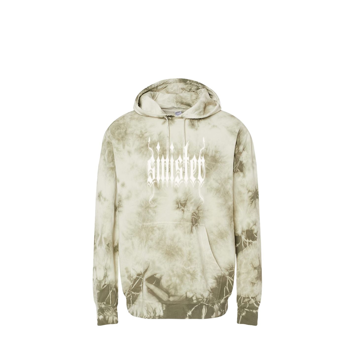 Sinister Male Clothing - Tie Dye Olive Hoodie