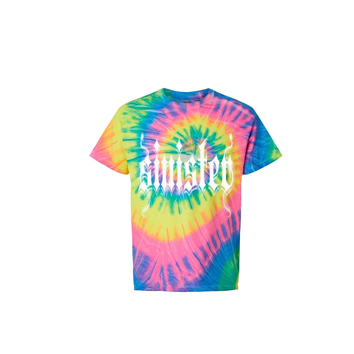Sinister Mens Clothing - Multi-Color Spiral Tie-Dyed T-Shirt Colors V2