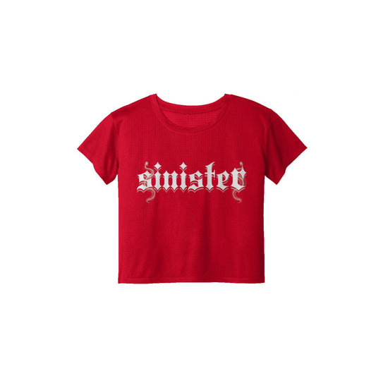 Sinister Womens Clothing - Draft Crop Tee Colors V2