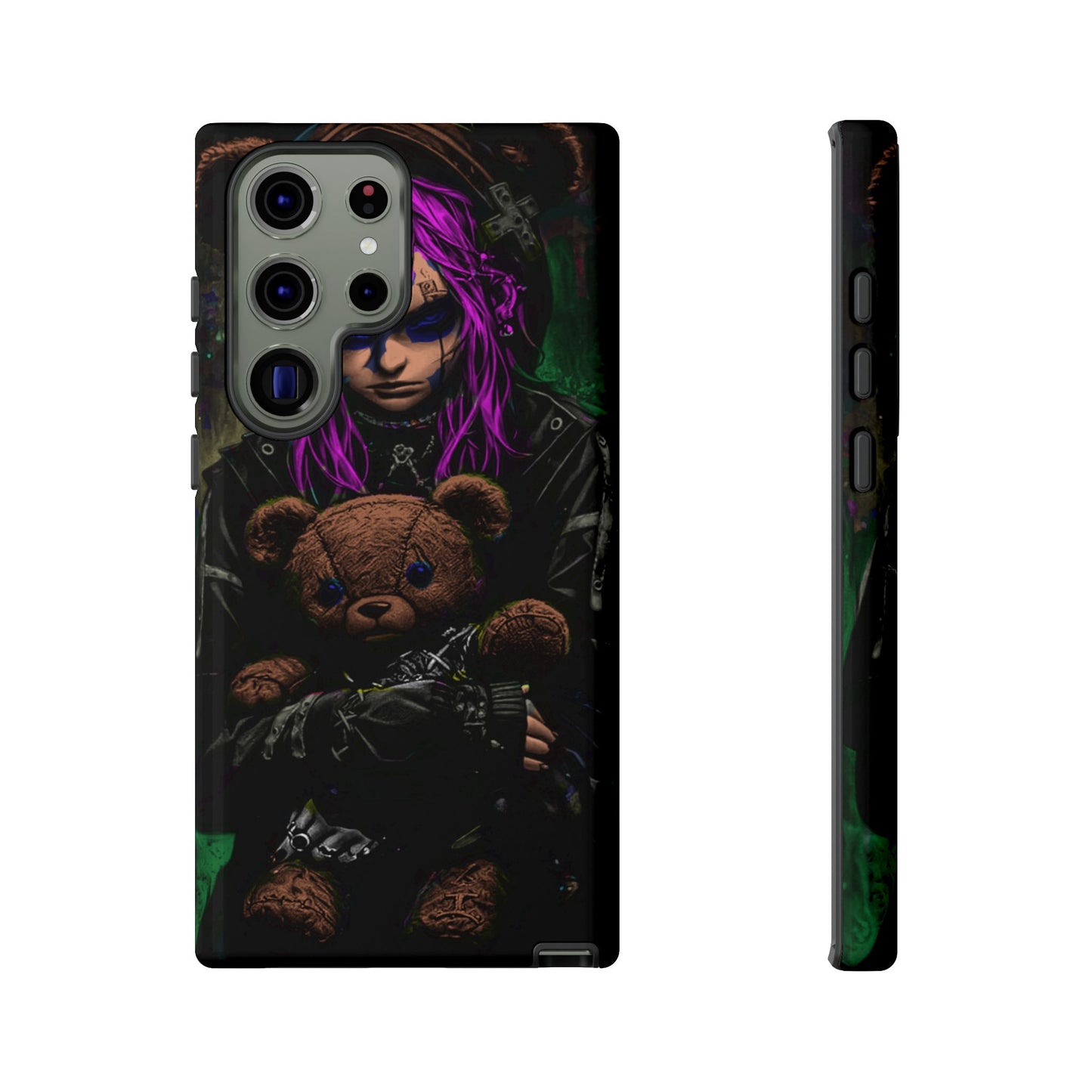 Girl And Teddy Tough Phone Case