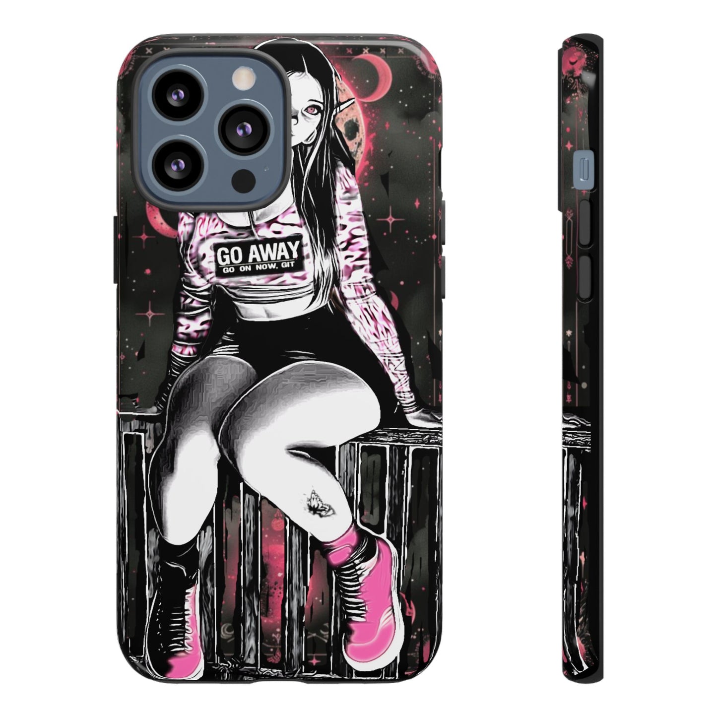 Go Away Girl Tough Phone Case