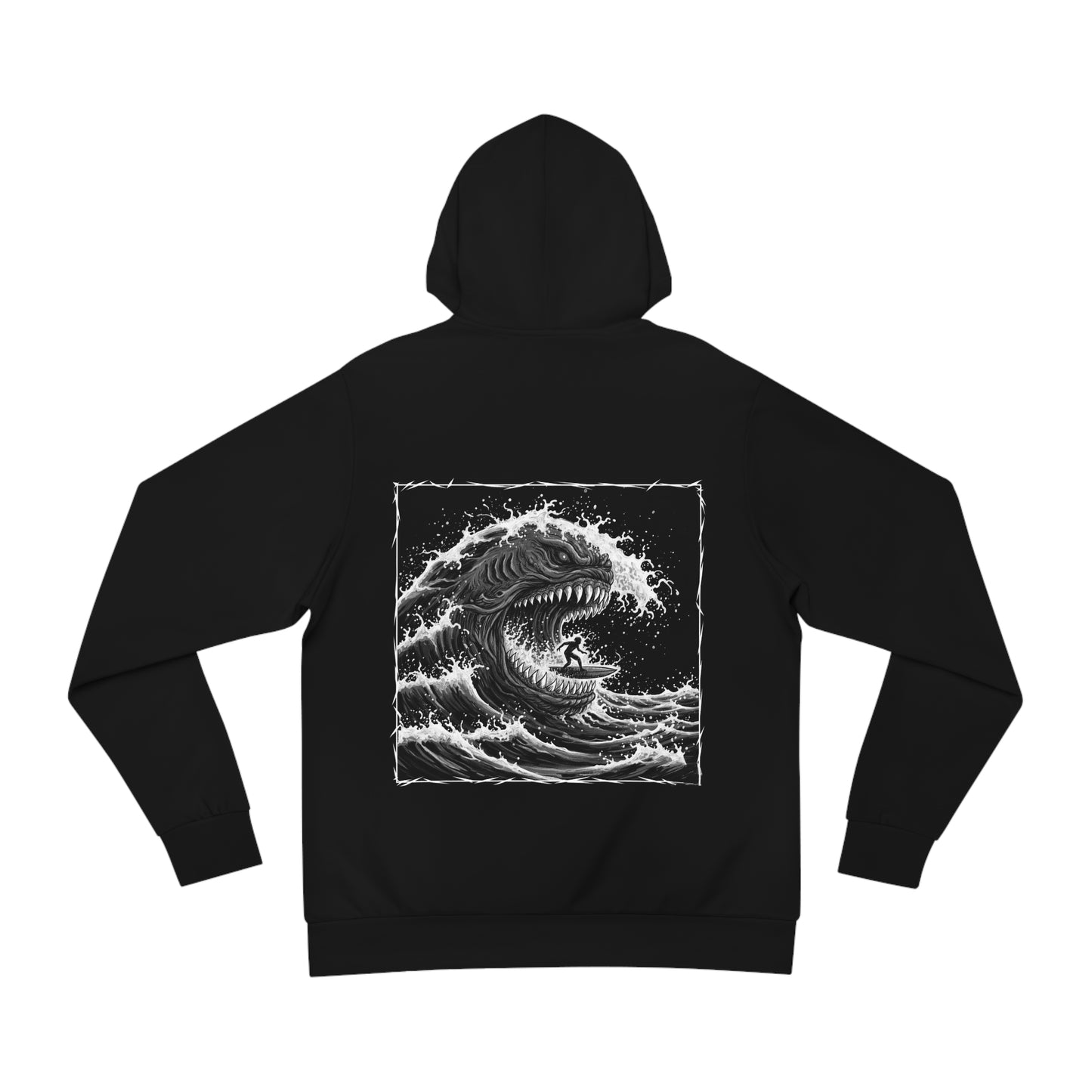 The Hungry Wave Hoodie (Logo Front/Artwork Back