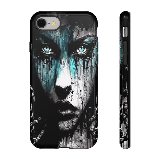 Dripping Paint Girl Tough Phone Case