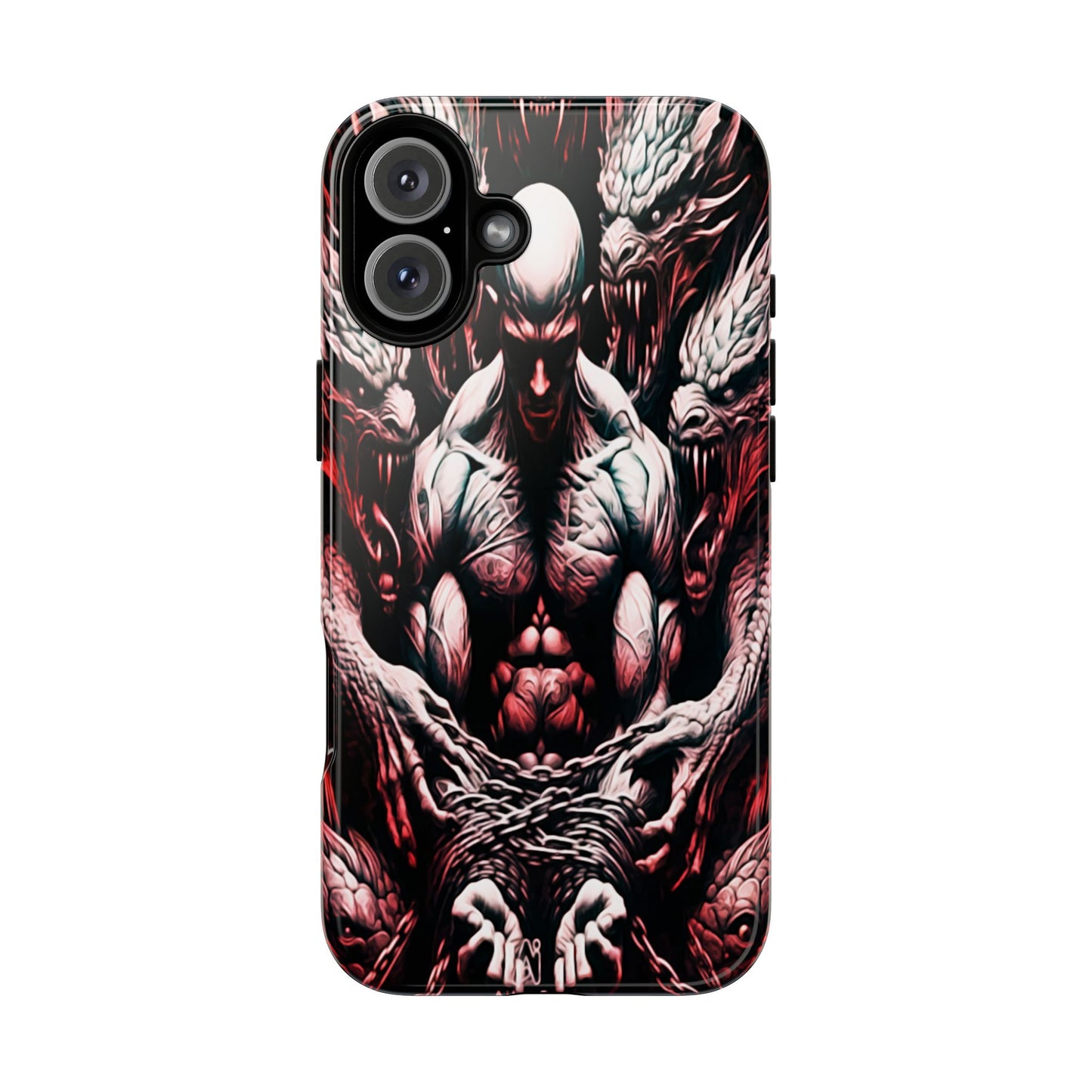 Chained Man With Dragons Tough Phone Case