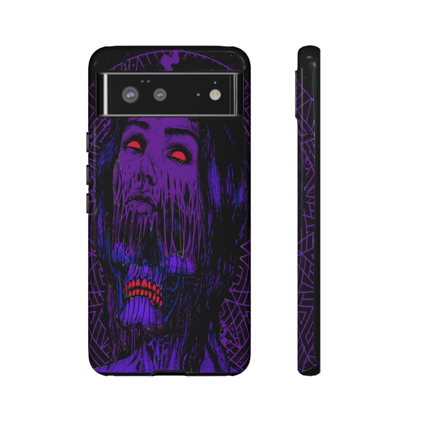 Melting Devil Girl Face Tough Phone Case