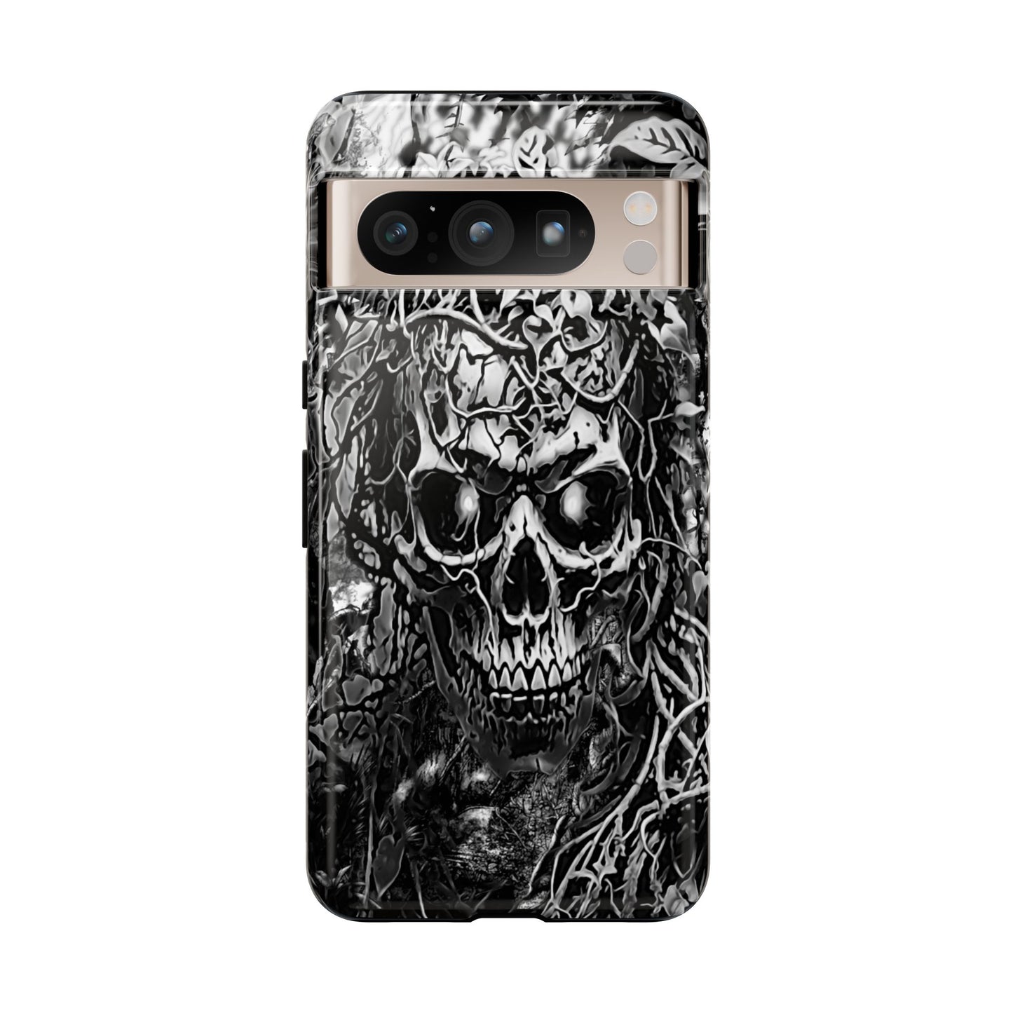 Crawling Vines Skull Tough Phone Case