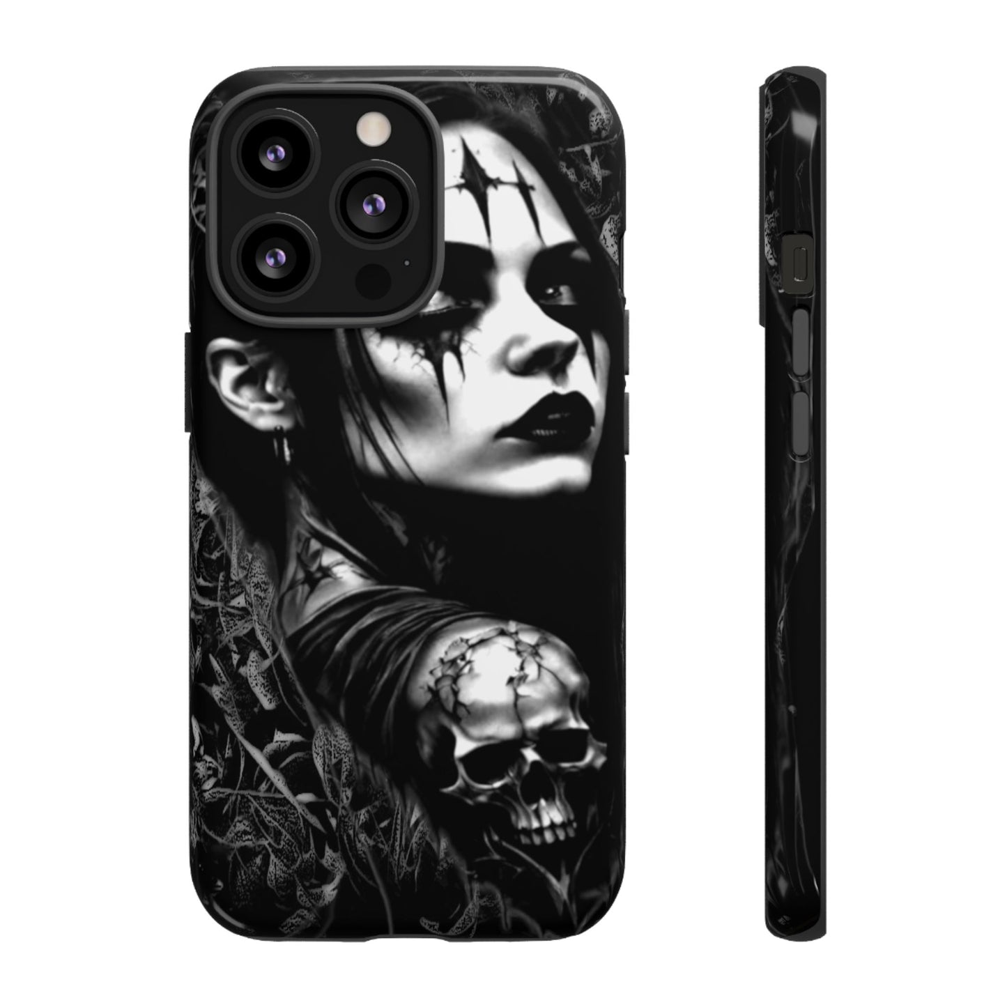 Mysterious Goth Girl Tough Phone Case