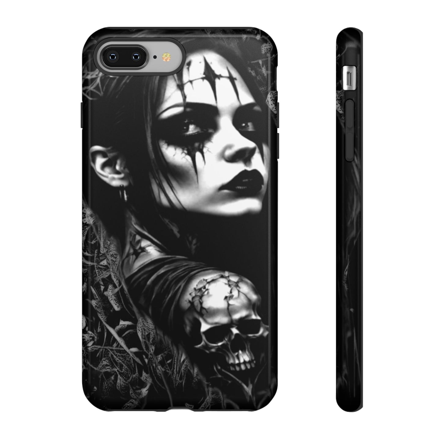 Mysterious Goth Girl Tough Phone Case