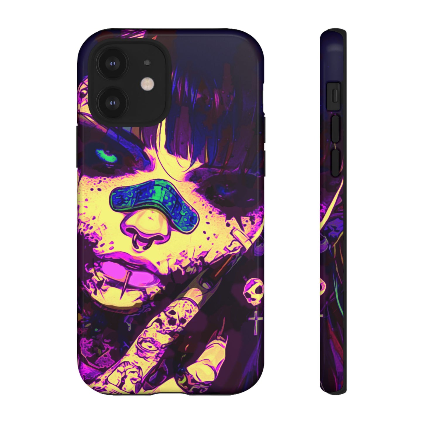 Punk Bandaid Girl Tough Phone Case