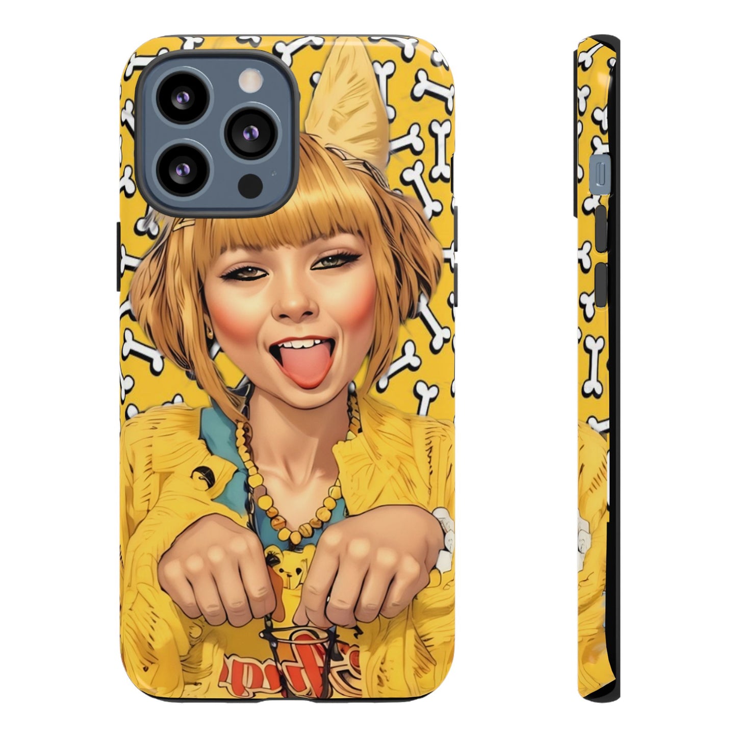 Begging Puppy Girl Tough Phone Case