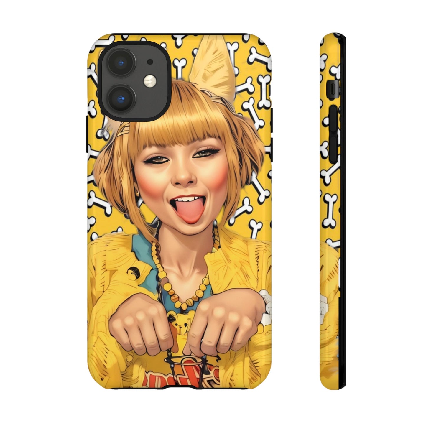 Begging Puppy Girl Tough Phone Case