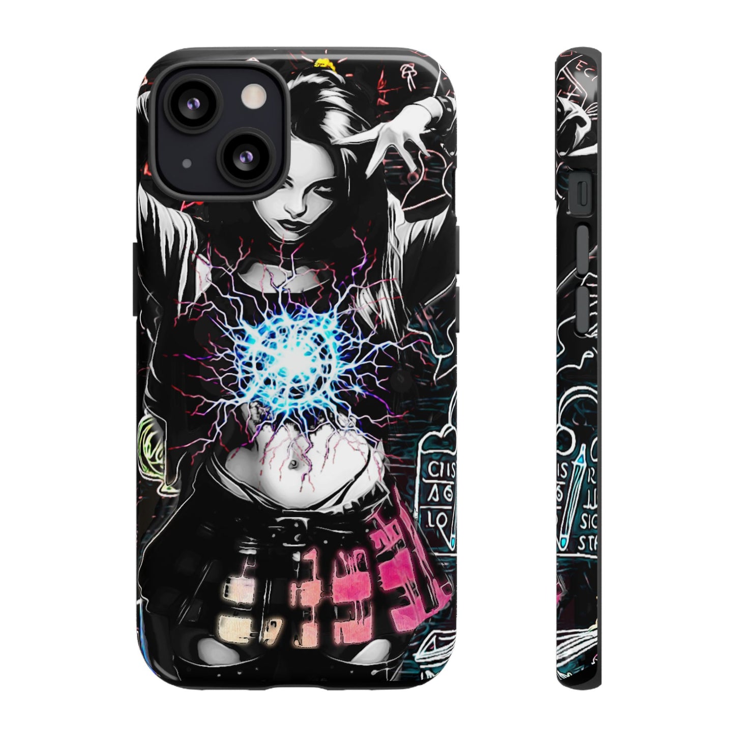 School Girl Lightning Orb Tough Phone Case