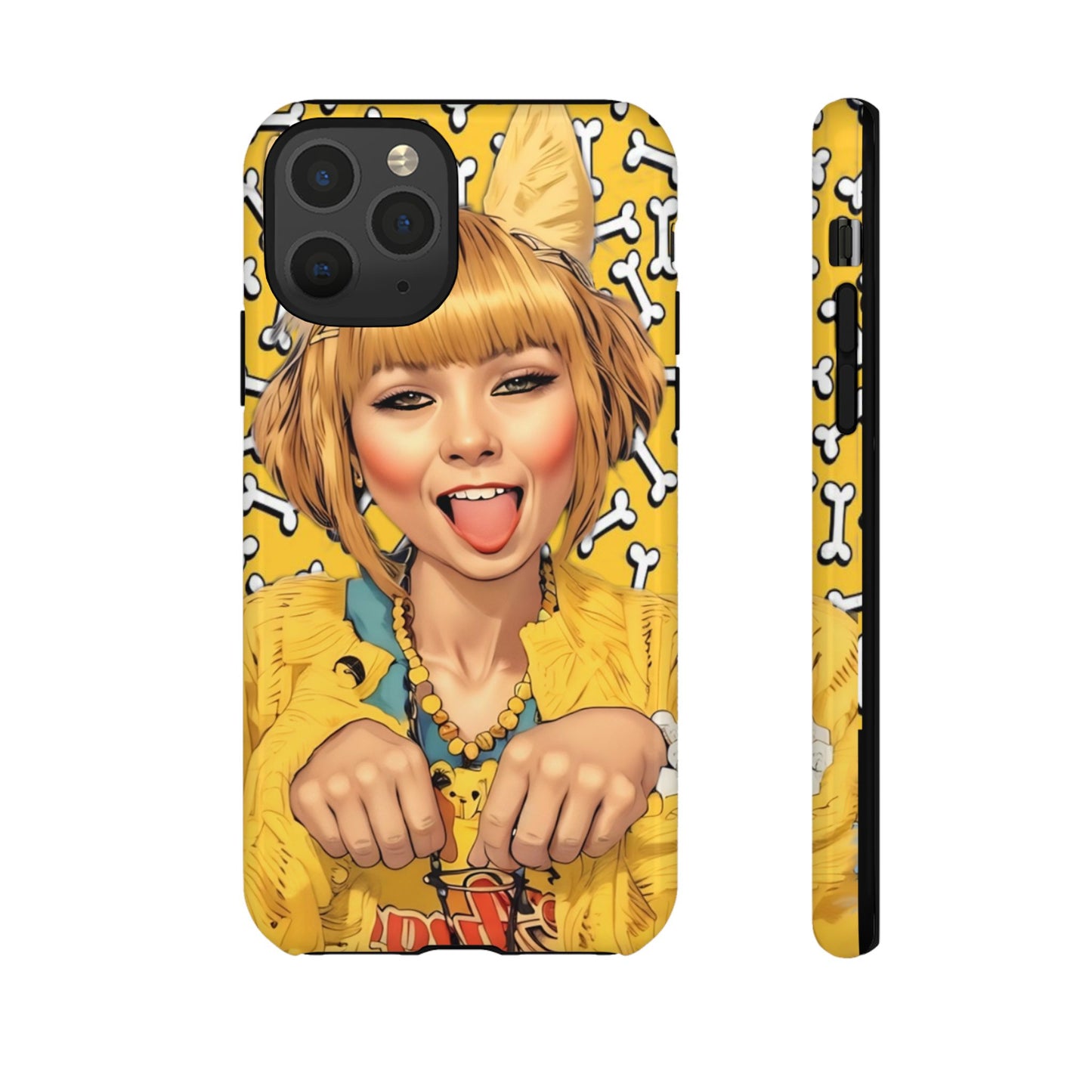 Begging Puppy Girl Tough Phone Case