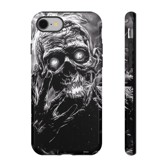 Zombie On Fire Tough Phone Case