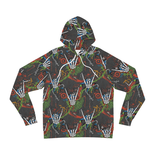 Skull Hand Grunge Hoodie