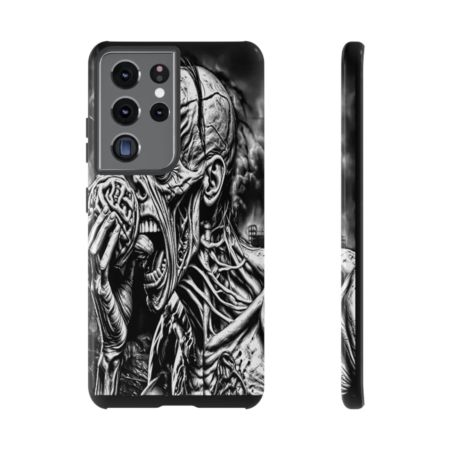 Zombie Eating Brains Tough Phone Case