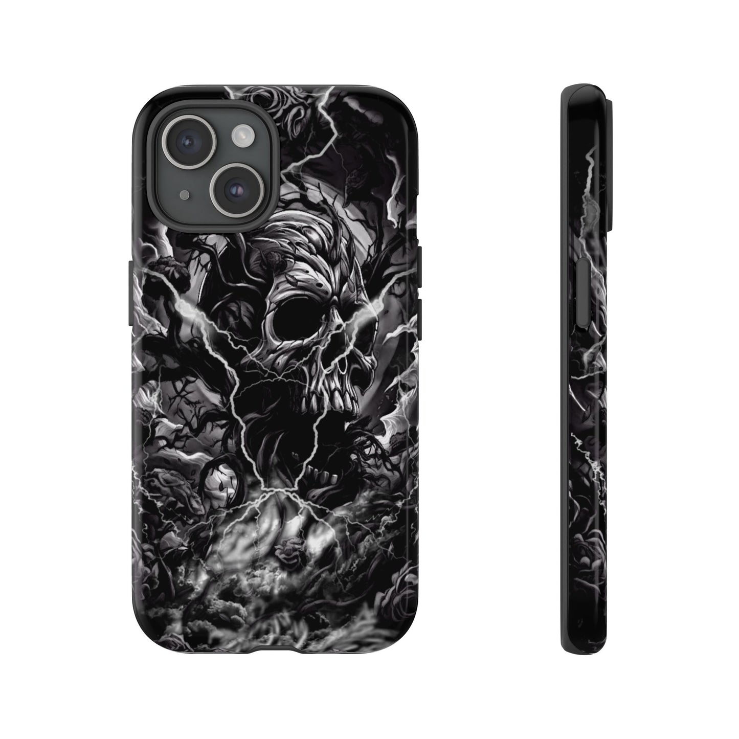 Skull Storm Tough Phone Case