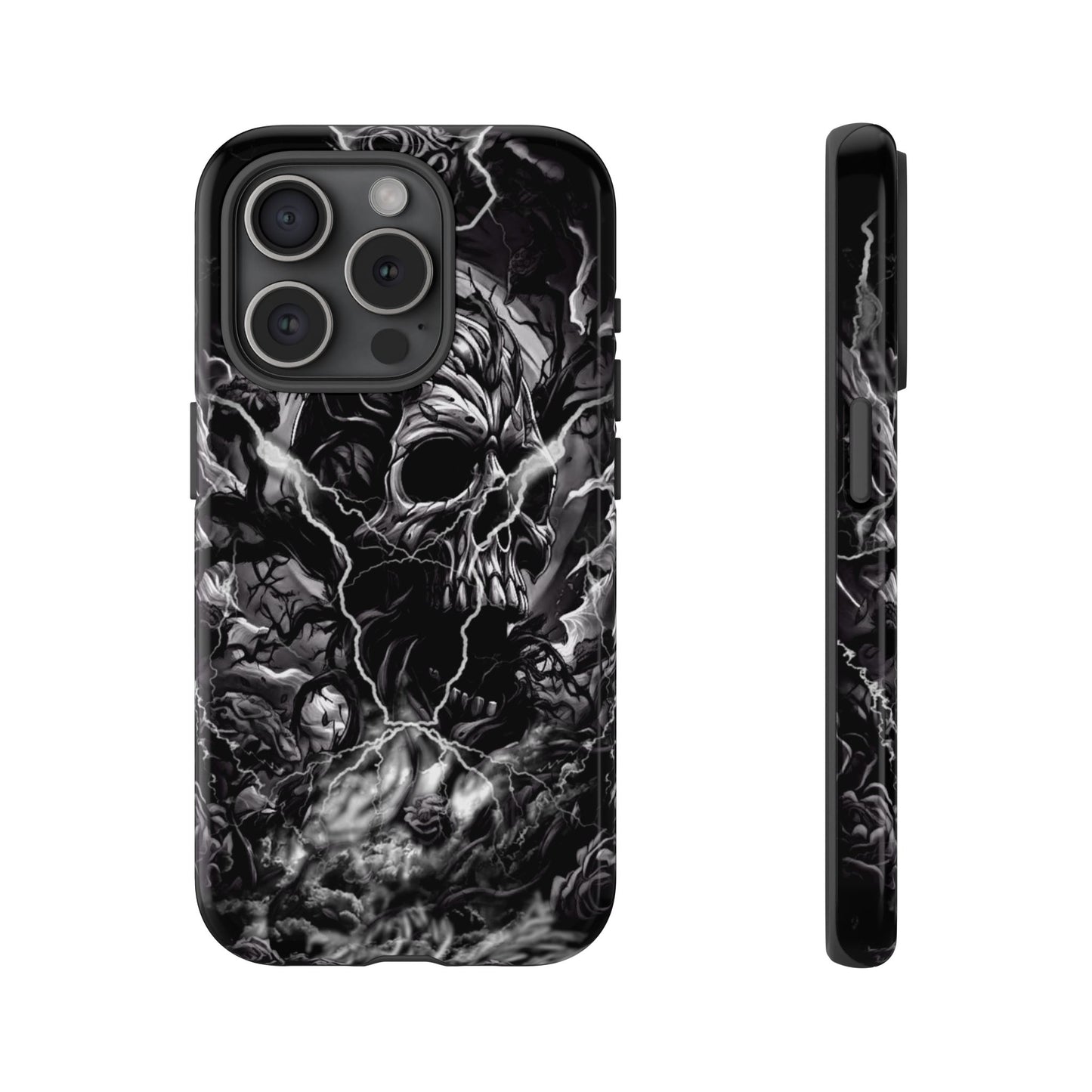 Skull Storm Tough Phone Case