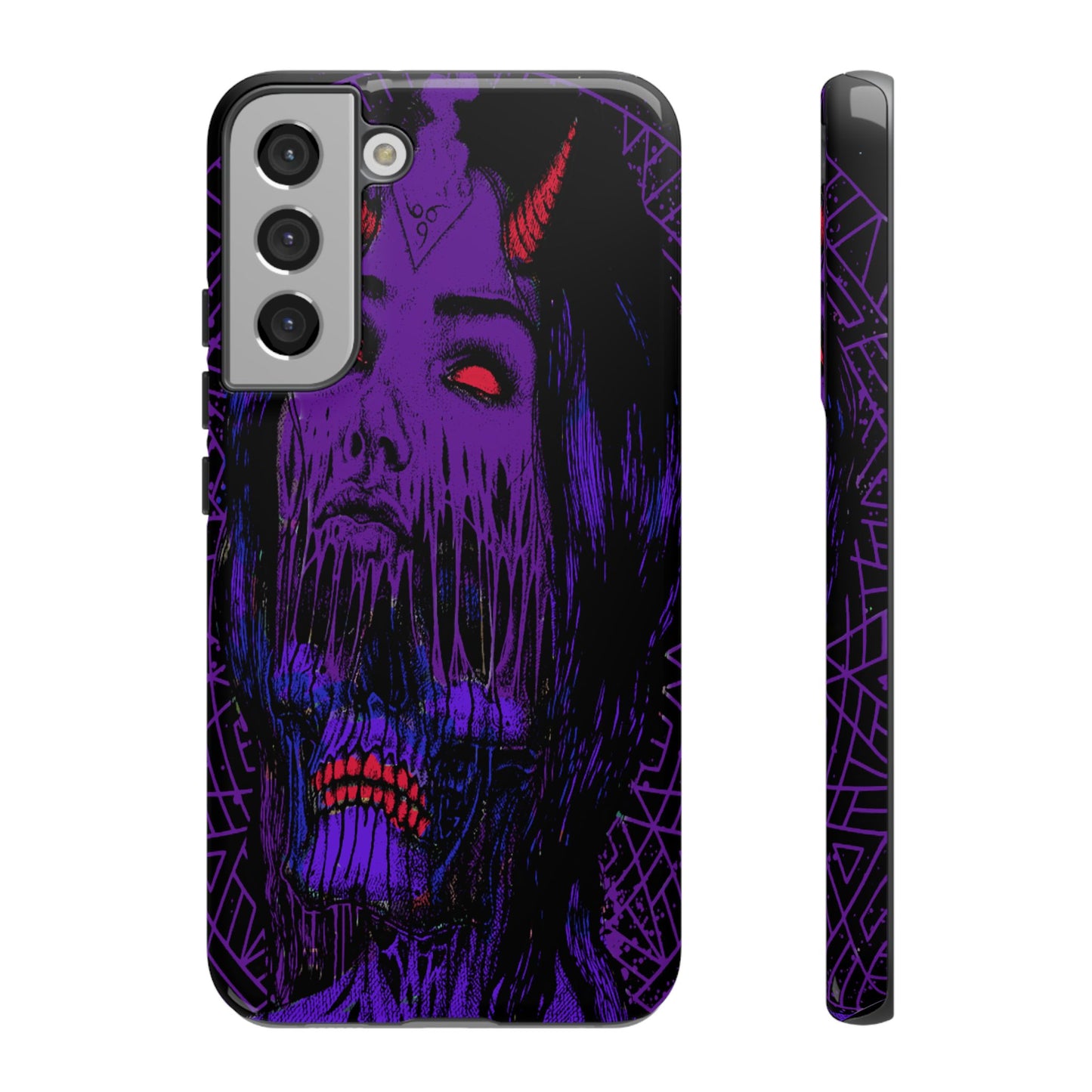 Melting Devil Girl Face Tough Phone Case