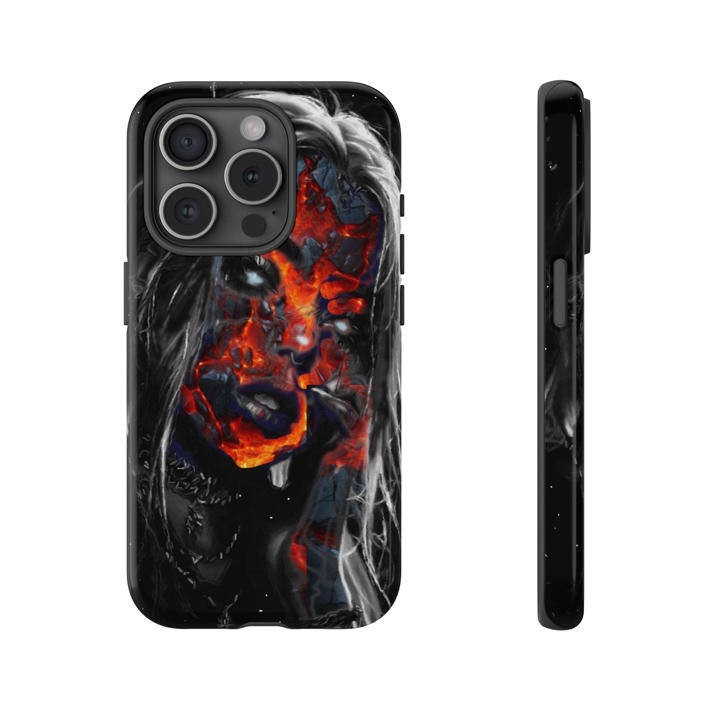 Lava Face Girl Tough Phone Case