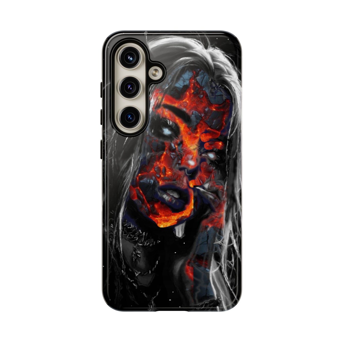 Lava Face Girl Tough Phone Case