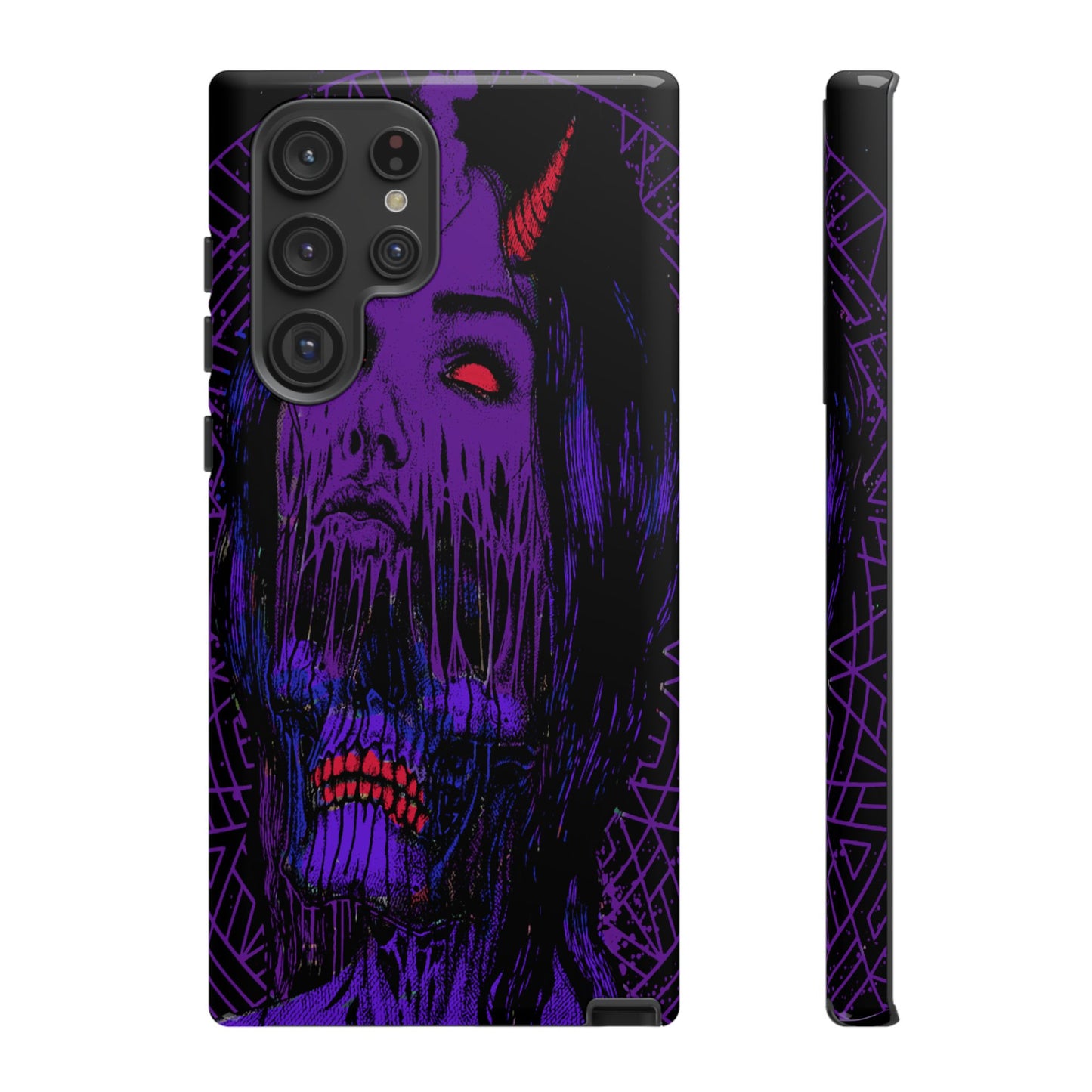 Melting Devil Girl Face Tough Phone Case