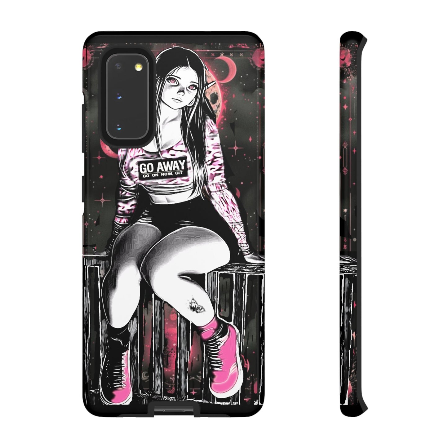 Go Away Girl Tough Phone Case