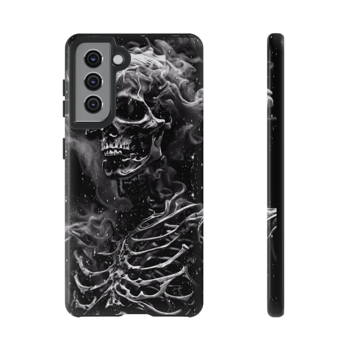 Skeleton On Fire Tough Phone Case