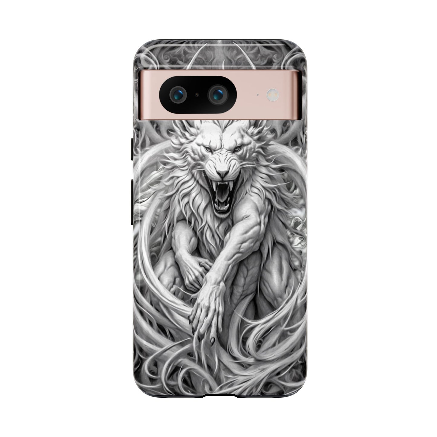 White Lion Beast Tough Phone Case