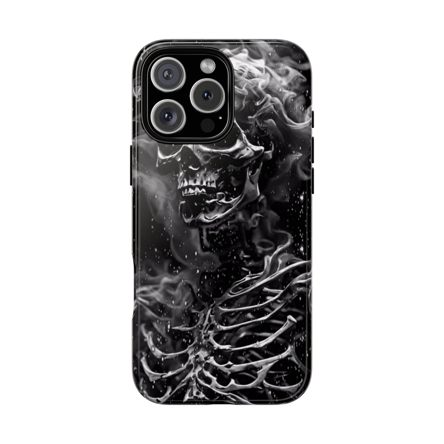 Skeleton On Fire Tough Phone Case