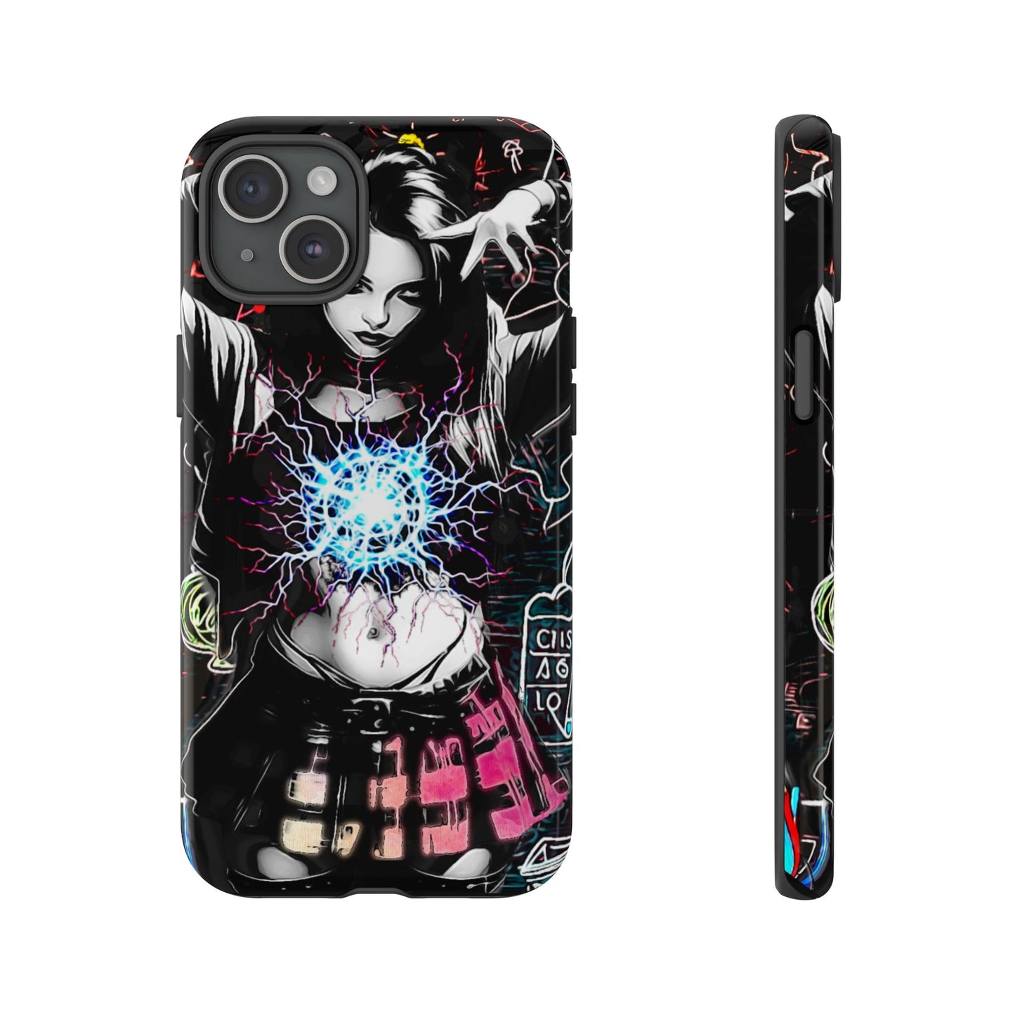 School Girl Lightning Orb Tough Phone Case