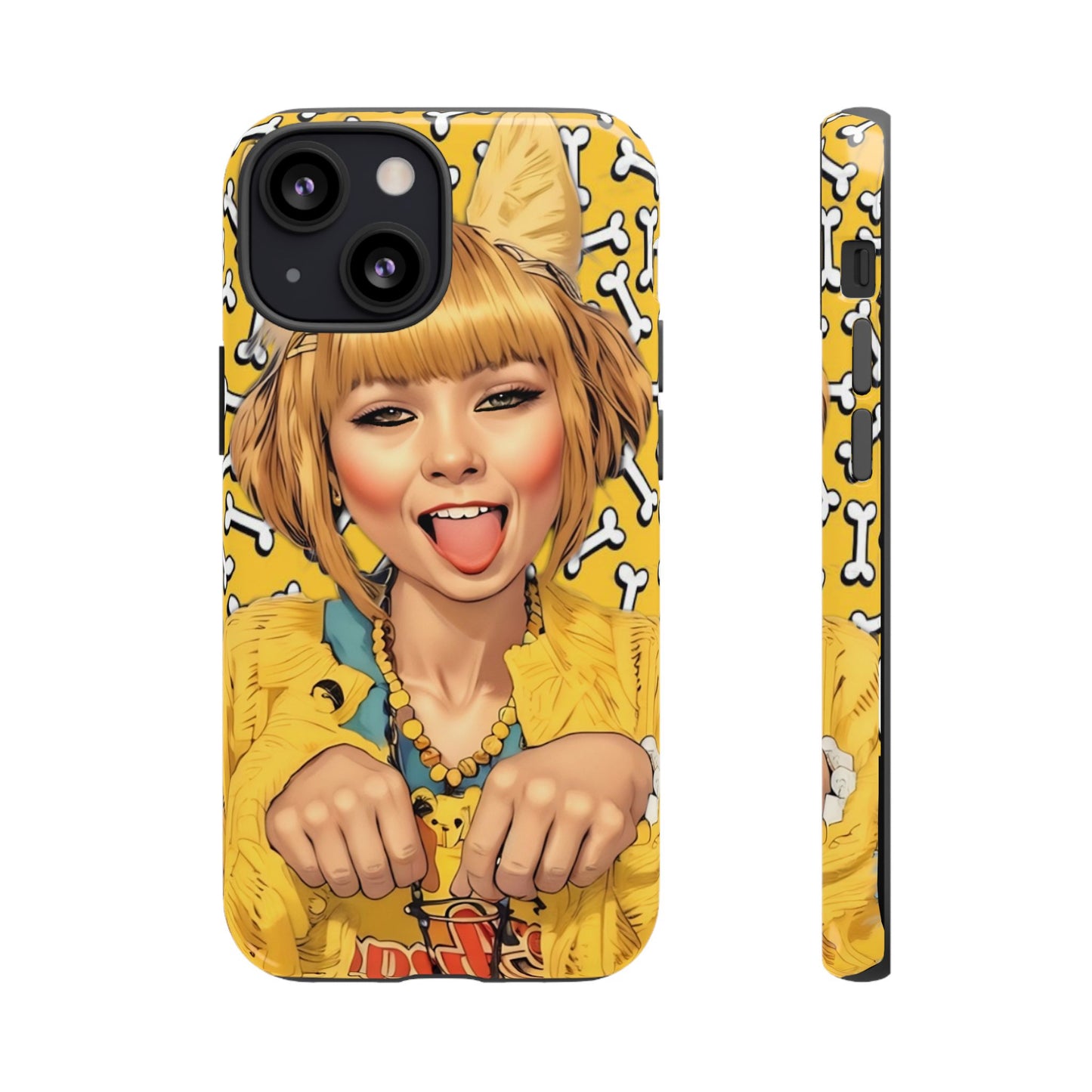 Begging Puppy Girl Tough Phone Case