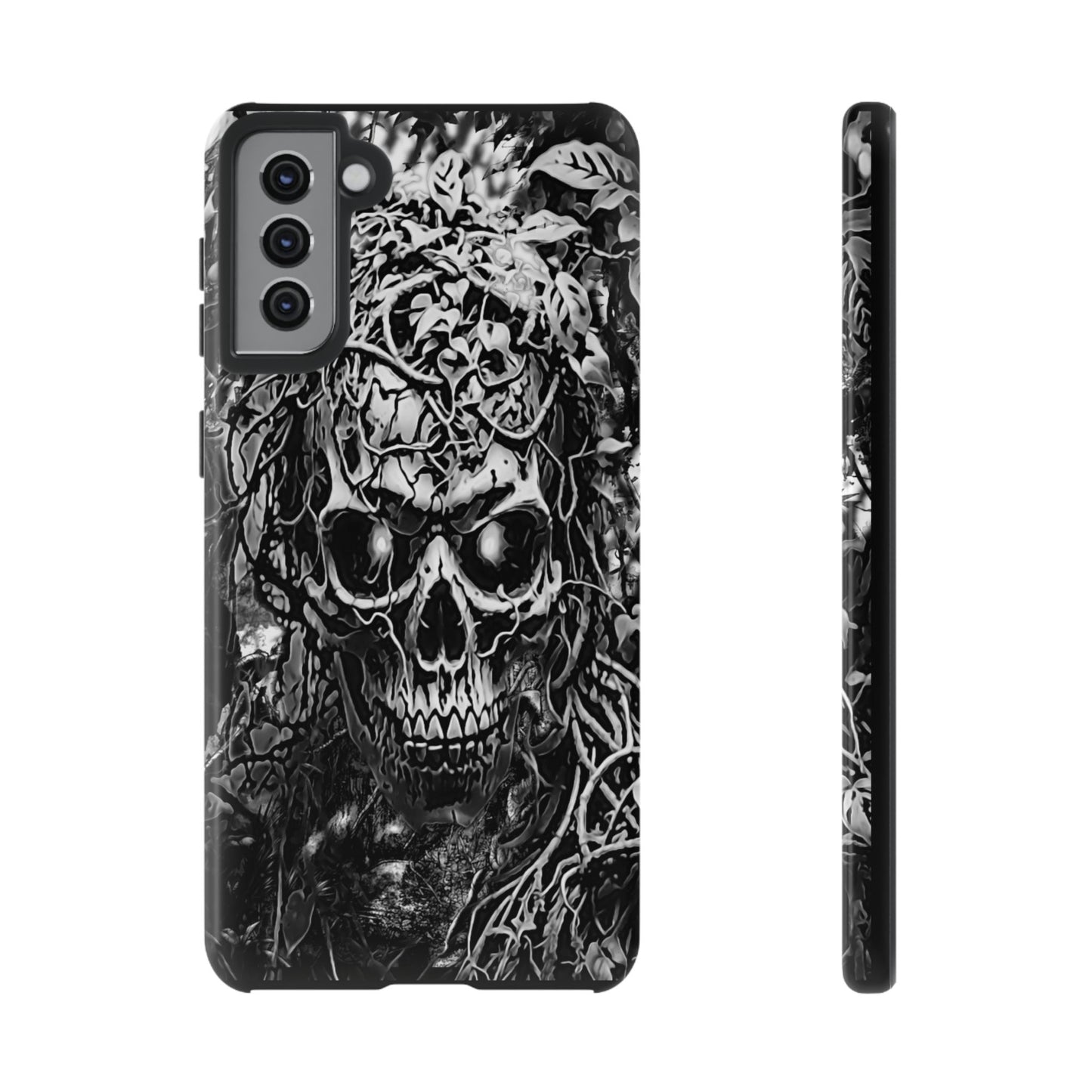 Crawling Vines Skull Tough Phone Case