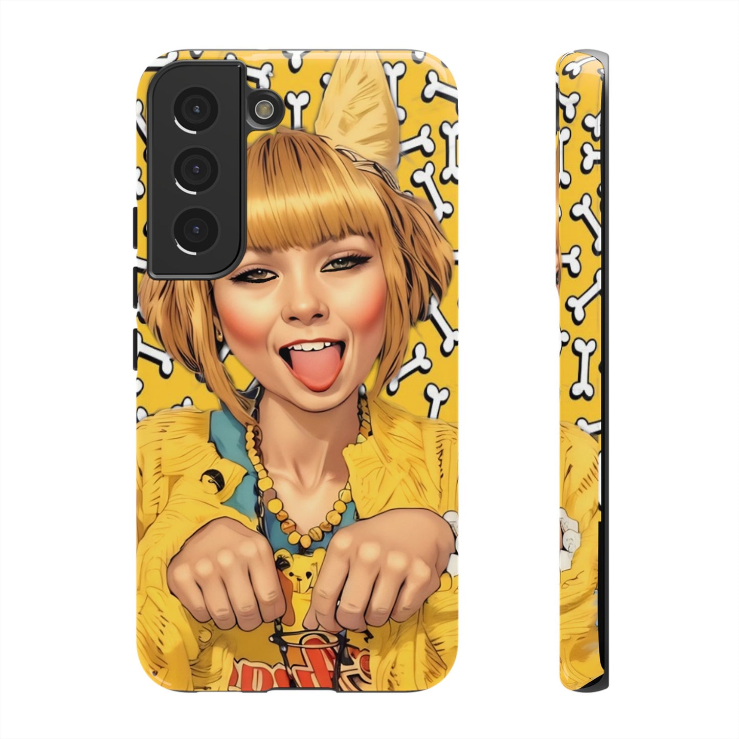 Begging Puppy Girl Tough Phone Case