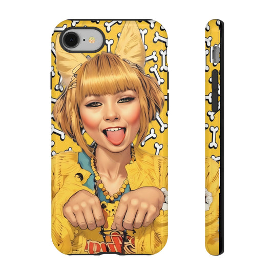 Begging Puppy Girl Tough Phone Case