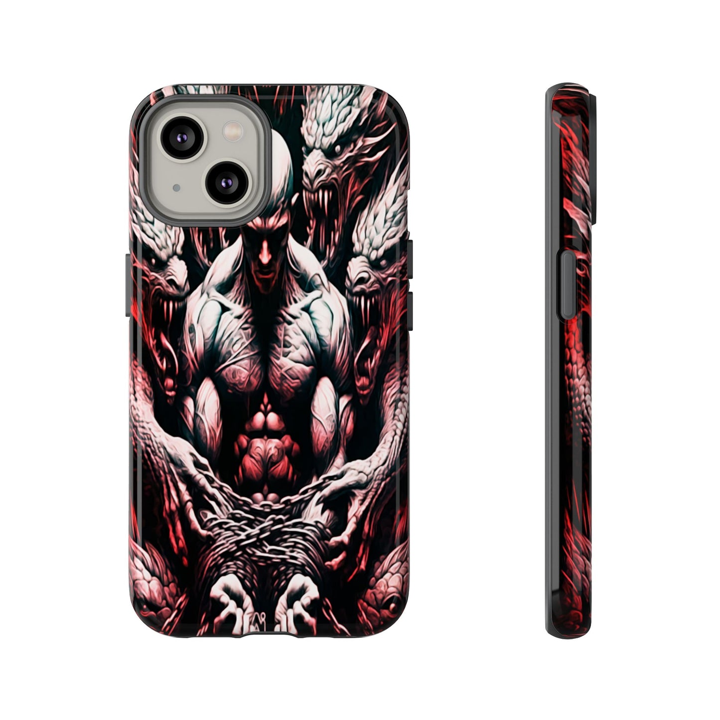 Chained Man With Dragons Tough Phone Case