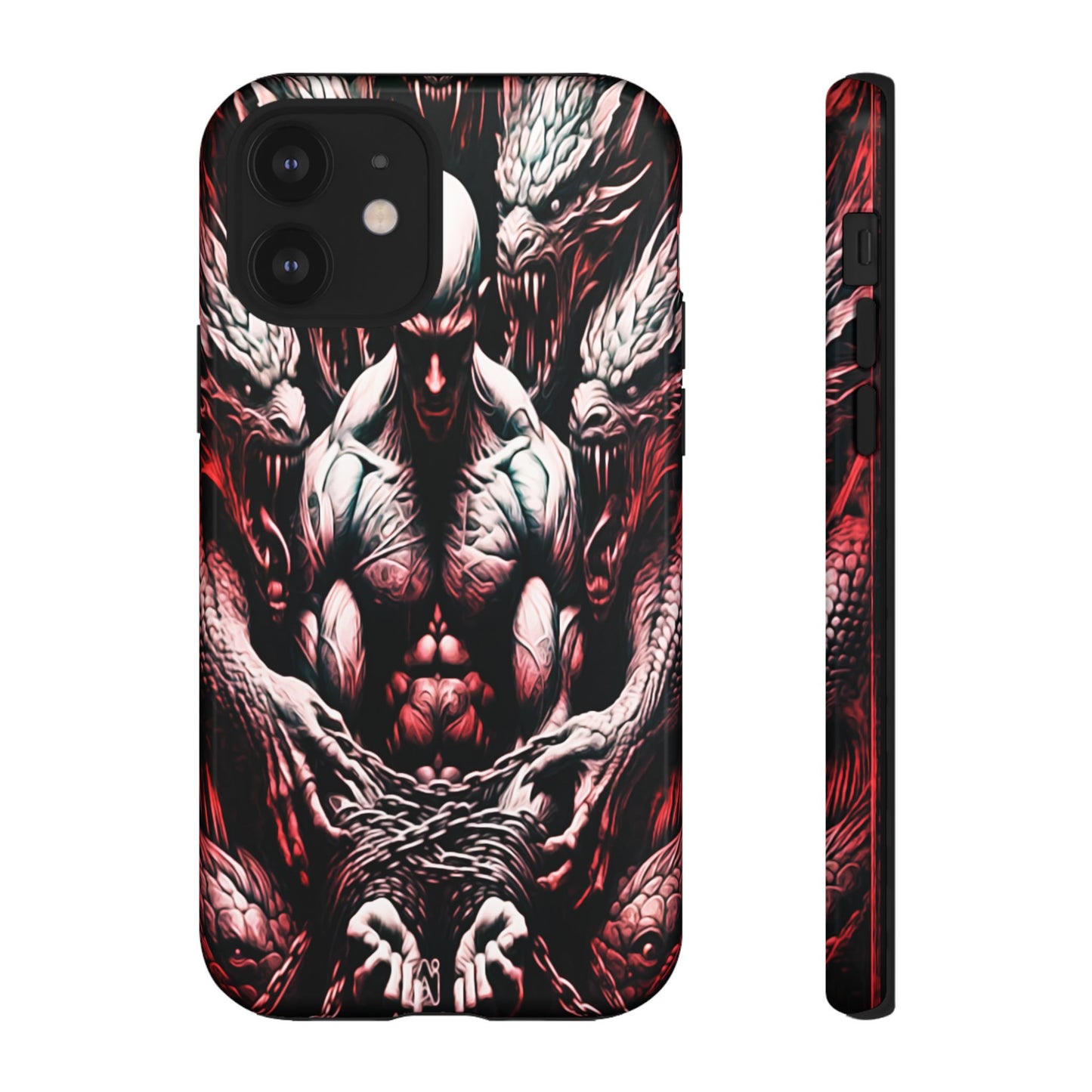 Chained Man With Dragons Tough Phone Case