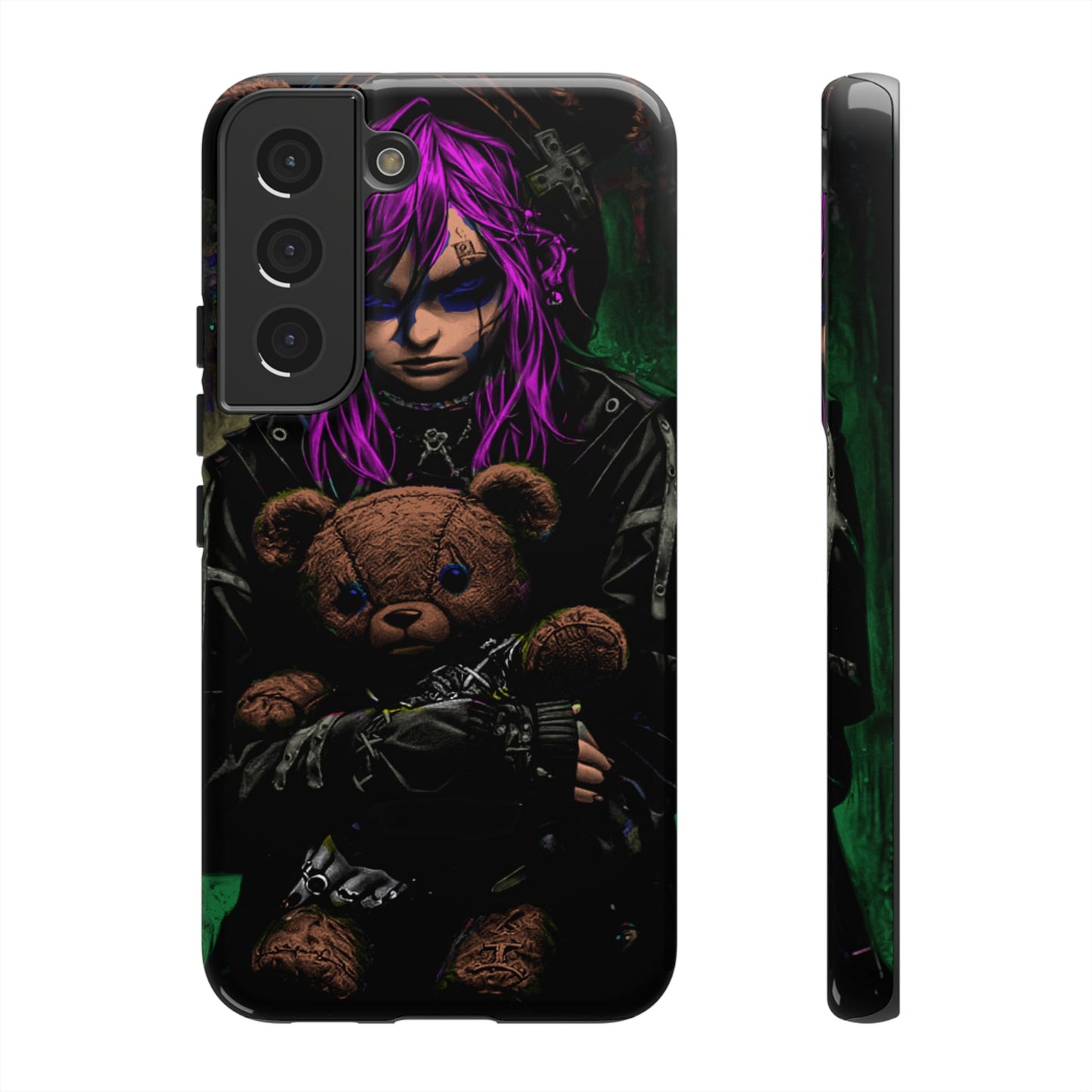 Girl And Teddy Tough Phone Case