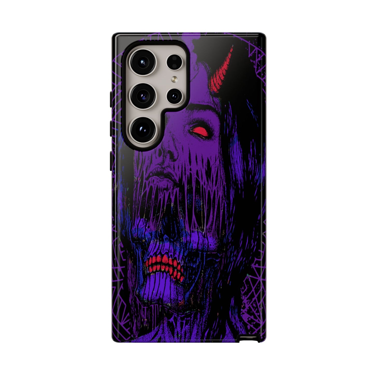 Melting Devil Girl Face Tough Phone Case