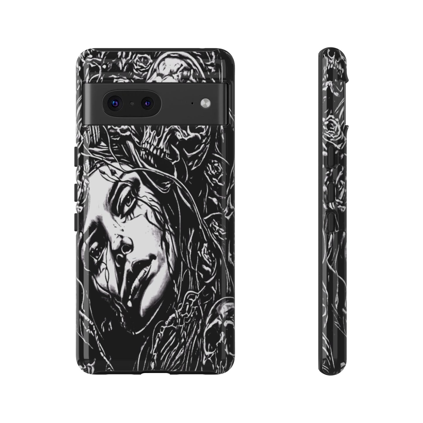 Woman And Roses Tough Phone Case