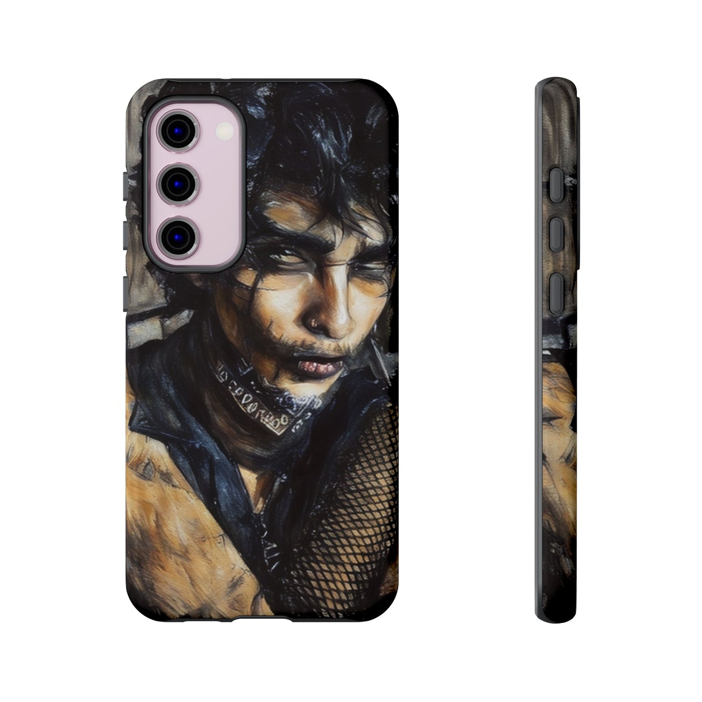 Serene Goth Boy Tough Phone Case