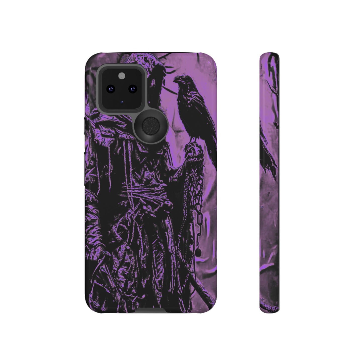 Hooded Figure With Raven Tough Phone Case