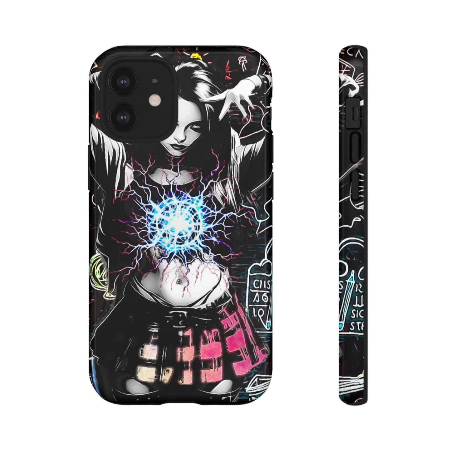 School Girl Lightning Orb Tough Phone Case