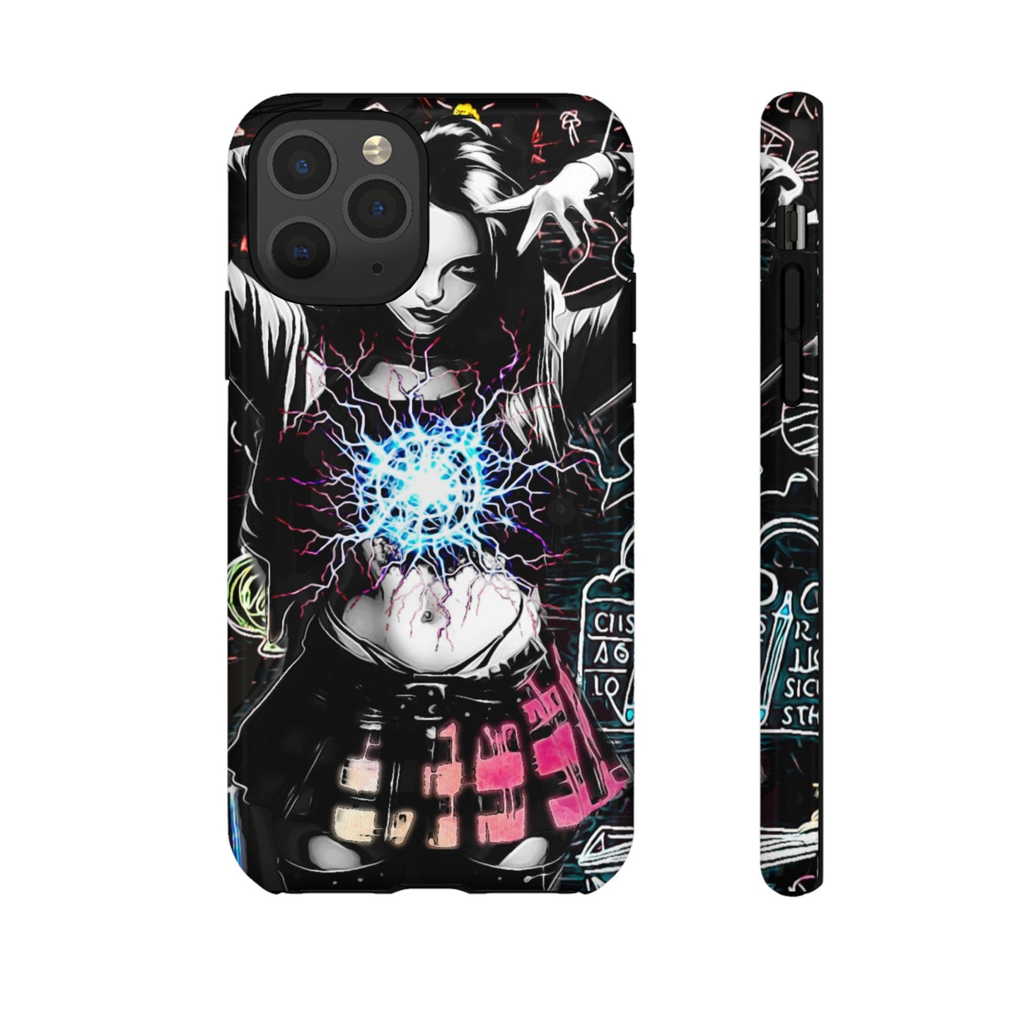 School Girl Lightning Orb Tough Phone Case