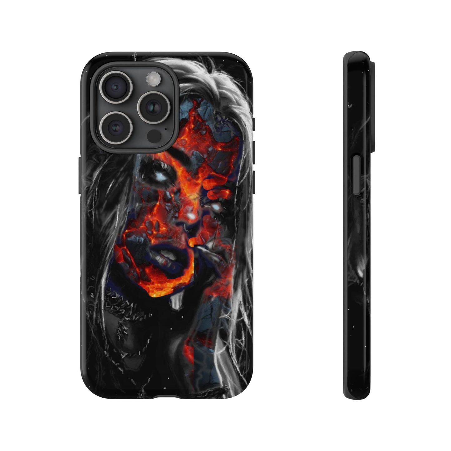 Lava Face Girl Tough Phone Case