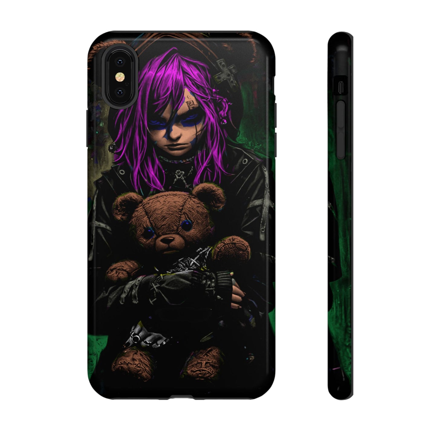 Girl And Teddy Tough Phone Case