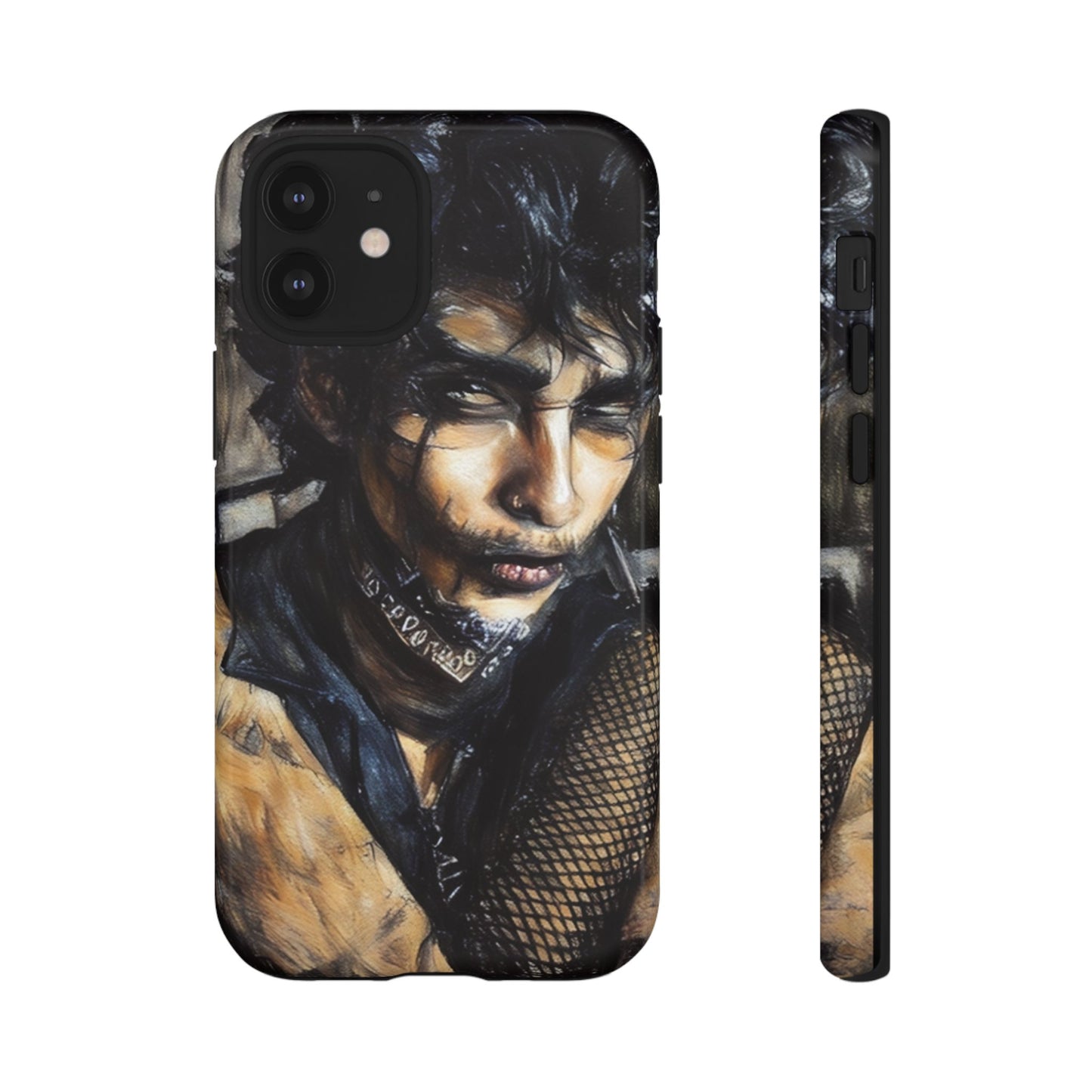 Serene Goth Boy Tough Phone Case