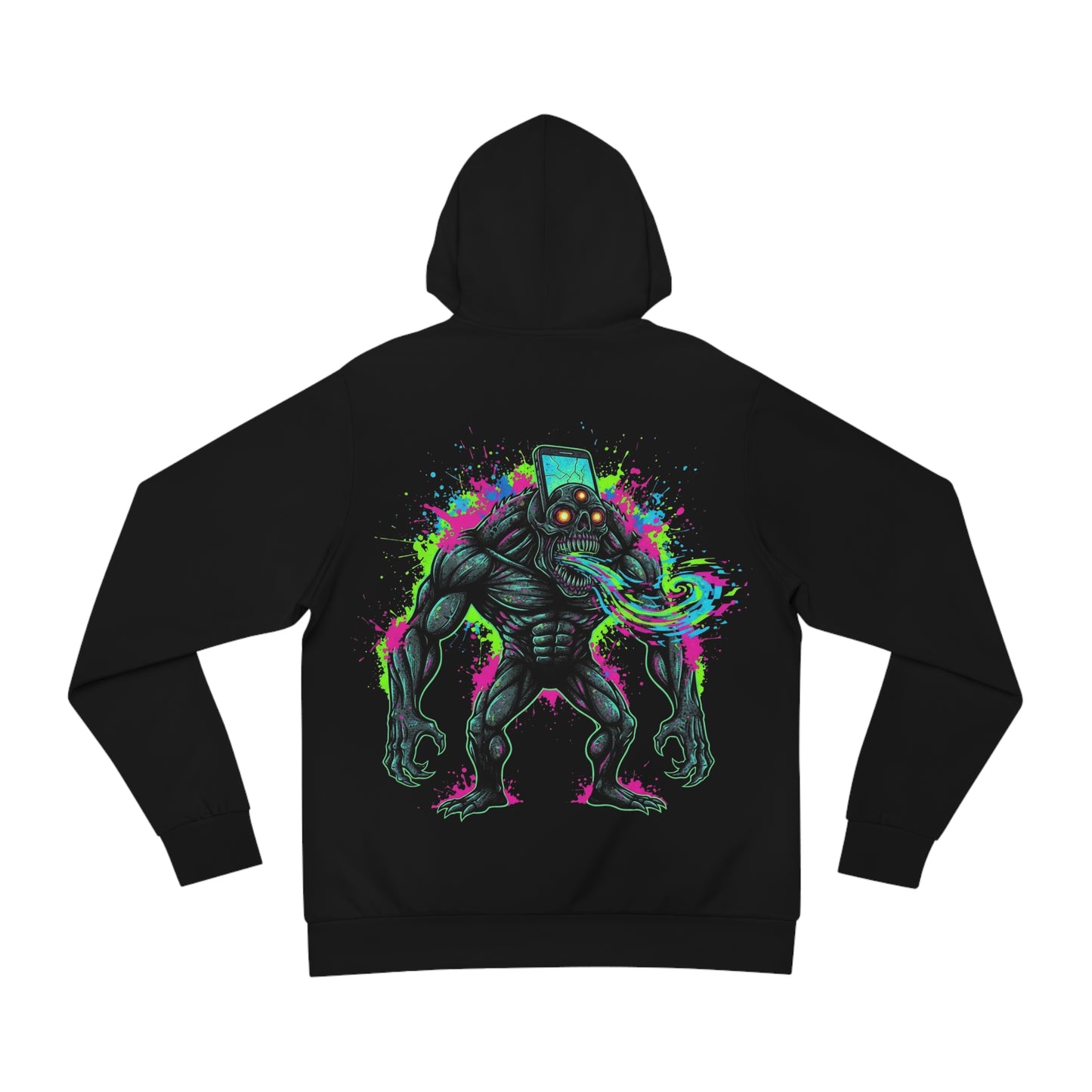 Phone Speaker User Hoodie (Logo Front/Artwork Back)